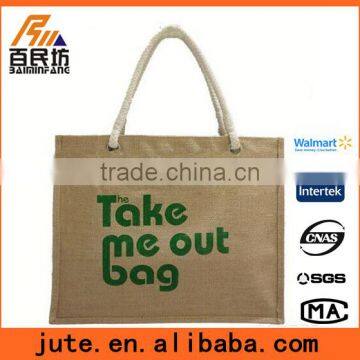 Christmas ornaments fashsion tote bag jute fabric recycling 002