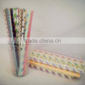 Different Patterns of Paper Drinking Straws