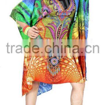 Silk digital printed tunics