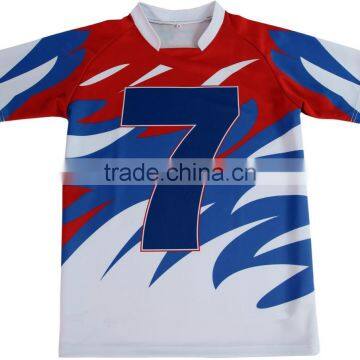 High Quality Polyester Sublimated Rugby Shirt for Team