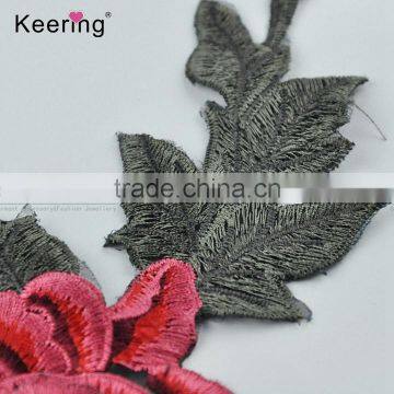 Sew-on Clothes Flower Applique Dress Embroidery Patch Fabric photo-2