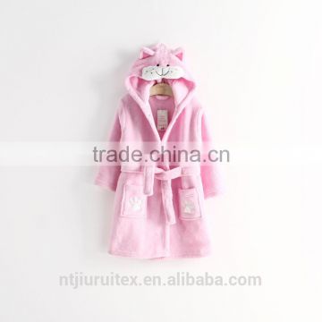 Cartoon Character hooded bathrobe ,Baby/Child Hooded Bathrobe, coral/plush fleece bathrobe,