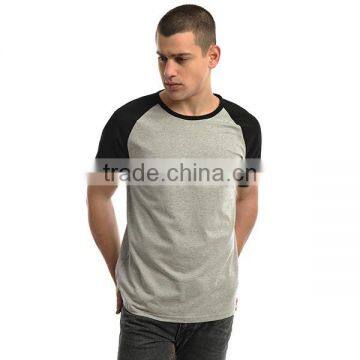 Wholesale Two Tone Men's Cotton Raglan Baseball Shirt