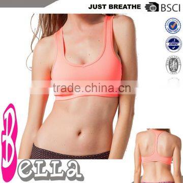 2015 newest fashion gym/sport/yoga sexy sport bra with pad inside