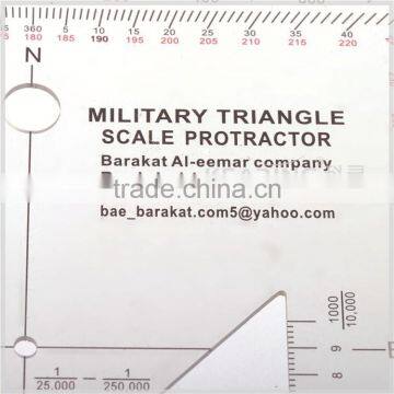 KMP-2 Military Triangle Scale Protractor for Pinpoint Mapwork photo-2