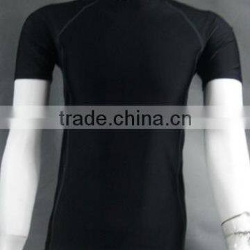 flat lock stitch seamless sportswear T-shirt