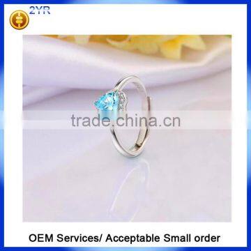 2016 Popular Trendy Jewelry Bridal Wedding Created Aquarine 925 Sterling Silver Necklace Earring Jewelry Sets photo-2