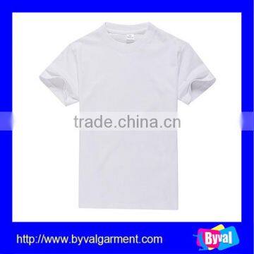 2015 Latest White Blank Plain t Shirts Kids White T-shirts for Printing OEM Service