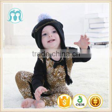 Chinese Imports Wholesale Custom Baby Hat Beanie Hats with Top Ball, Baby Hats With Smile Face And Letters