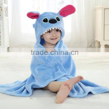 wholesale custom plain kids hooded poncho towels