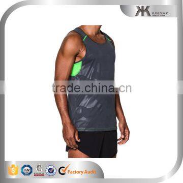 Moisture Wicking Tank Top Men Sublimation Fitness Workout Tank Top photo-3