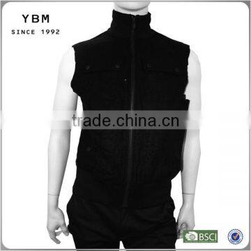 2014-2015 men leather biker vest leather vest cooling