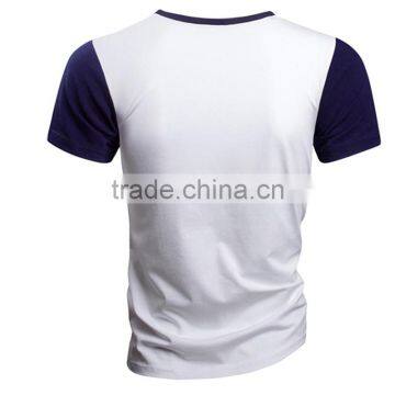 High Quality Wholesale Bulk Striped 100%Cotton T-shirt Men's Tshirts photo-4