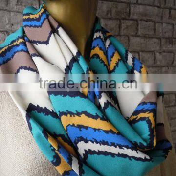 Chevron Infinity Scarf / Neckwarmer, Scarf Infinity, Loop Circle Scarf, Cowl Scarf,fashion Scarf photo-6