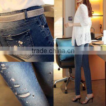 Middle Waist Women Pencil Pants Skinny Outdoor New Pattern Jeans Pants photo-4