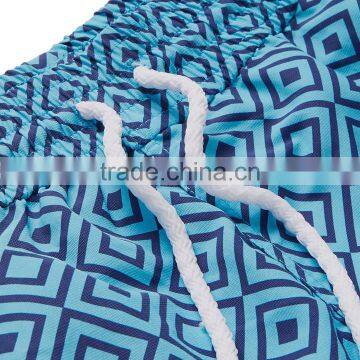 Hot Sale Soft Breathable Mens Swimming Boxer Short Mid-Length Printed Swim Shorts photo-3