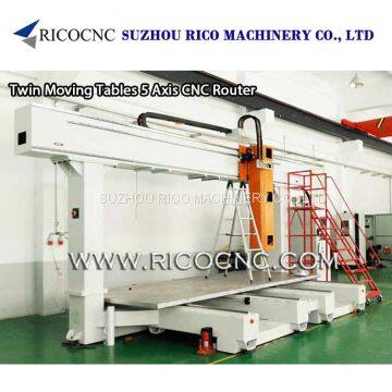 Twin Moving Tables 5 Axis CNC Router Machining Centers photo-2