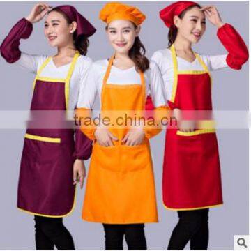 Cute apron custom LOGO print ads kitchen chef coffee hotel men and women overalls