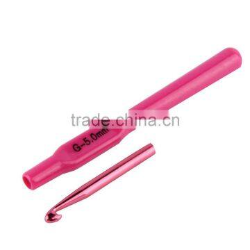 2017 New 6pcs Multicolor Knitting Needles Colorful Plastic Handle Aluminum Crochet Hooks Template Knit Needles Weave DIY Crafts photo-4