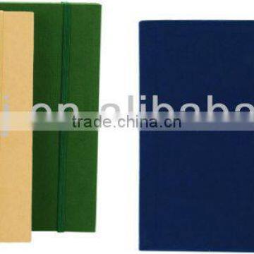 Hard kraft cover notebook 80grams 120sheets 20*14cm A5 a pen shape cutout with metal pen