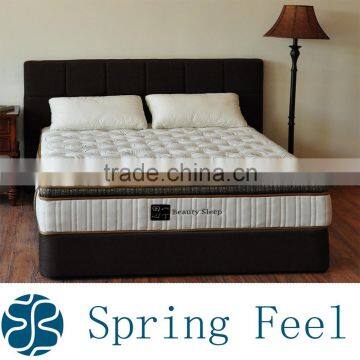 Fashionable square shape mattress Pocket Spring Bed Mattress for hotel