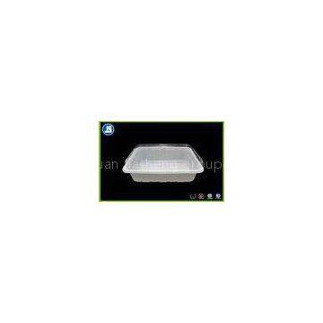 Rectangle Biodegradable Plastic Food Packaging Trays PP For Vegetable