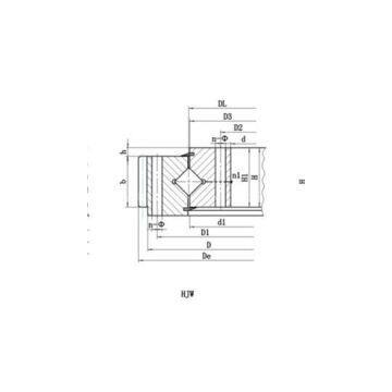 Single Row Crossed Rollers Slewing Bearing