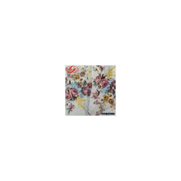 Sell Printed Crepe Chiffon with Spun Gold