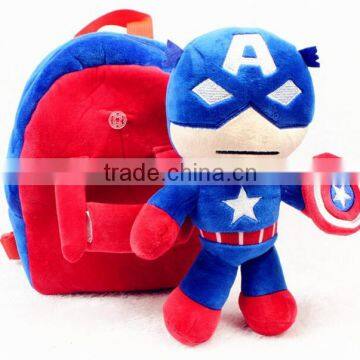 Fashion Cartoon Kids Plush Bag Plush Toy Bag