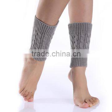 Women Winter Leg Warmers Socks Crochet Knit Boot Socks Toppers Cuffs