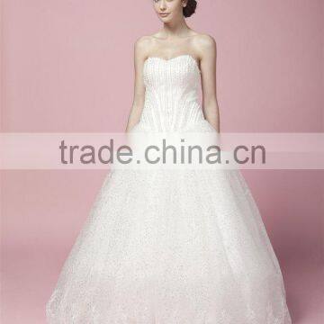 Sweetheart Mermaid Lace Mermaid Color Off-the-shoulder Wedding Dress Bridal for Bride V-neck Bridal Dress 2017 AS280 photo-5