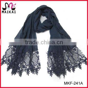 New arrival fashion lady's long lace scarf