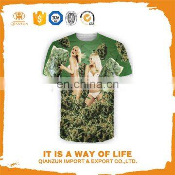 Fashion and Hot Sale Printed Cotton Men's Leisure T-shirt