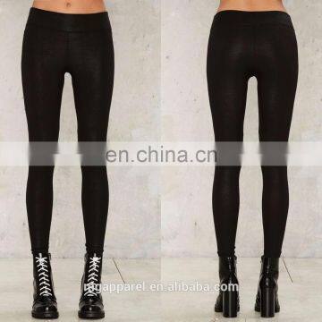 Custom wholesale lady pants black sexy leggings for women 2017