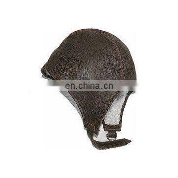 Leather flying Cap with Fur lining