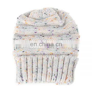 Autumn and Winter Hat Ms. Miscellaneous Color Knitted Wool Hat Outdoor Warm Hat Cap photo-2