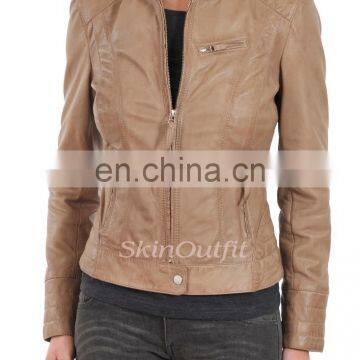 Genuine Sheepskin Leather Jacket for womens