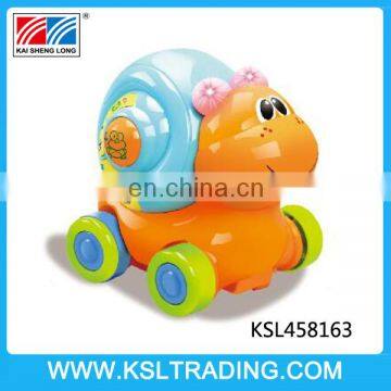 Cartoon animal radio control car snail toy with light and music