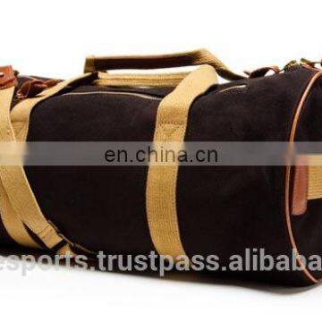 Duffle Bags - canvas duffle bags - custom shoes compartment bags - Deluxe Travel Gym Sports Bag with Shoe Storage