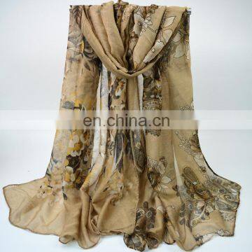 Viscose silk fabric scarves digital printing