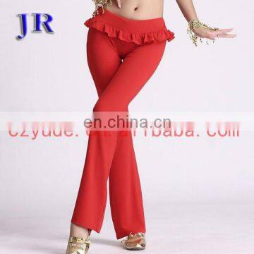 Long ice silk soft yoga and belly dance pants for women K-4022#