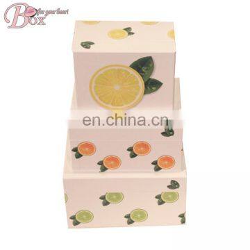 Wholesale Custom New Style Fruit Pattern Paper Storage Box photo-2