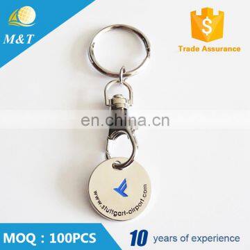 customized logo shopping cart coin key chain quarter and loonie trolley cart token coin key ring Shopping cart tokens