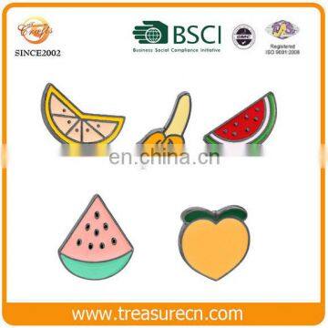 Custom black nickel plating hard enamel fruit shape lapel pin