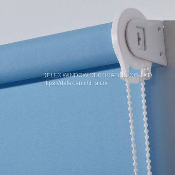 100% polyester fabric roller blinds blue color