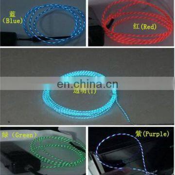 Hot-selling polar el wire /el chasing wire/ polar light 3 el wire in any meter and length