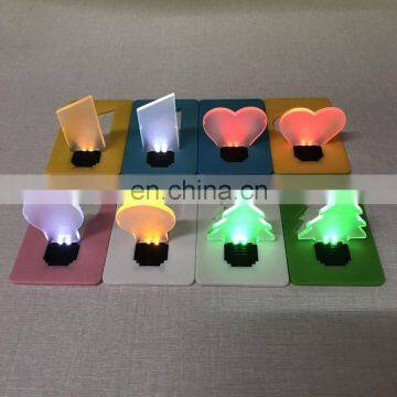 2016 Newest Cheapest Plastic Mini Pocket Led Card Light