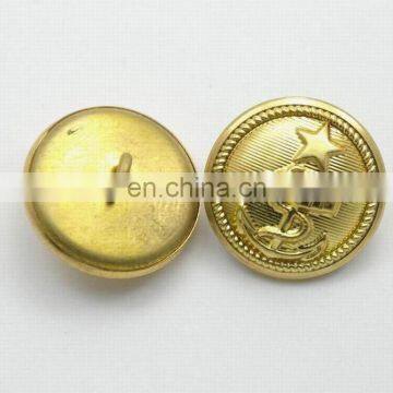 Fashion shiny gold military buttons