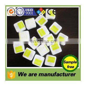 promotional clamshell packing with logo paper both sides square dia.2cm compressed magic mini coin tissue towels napkins