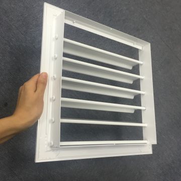 Ventilation machine used pressure relief louver gravity grille